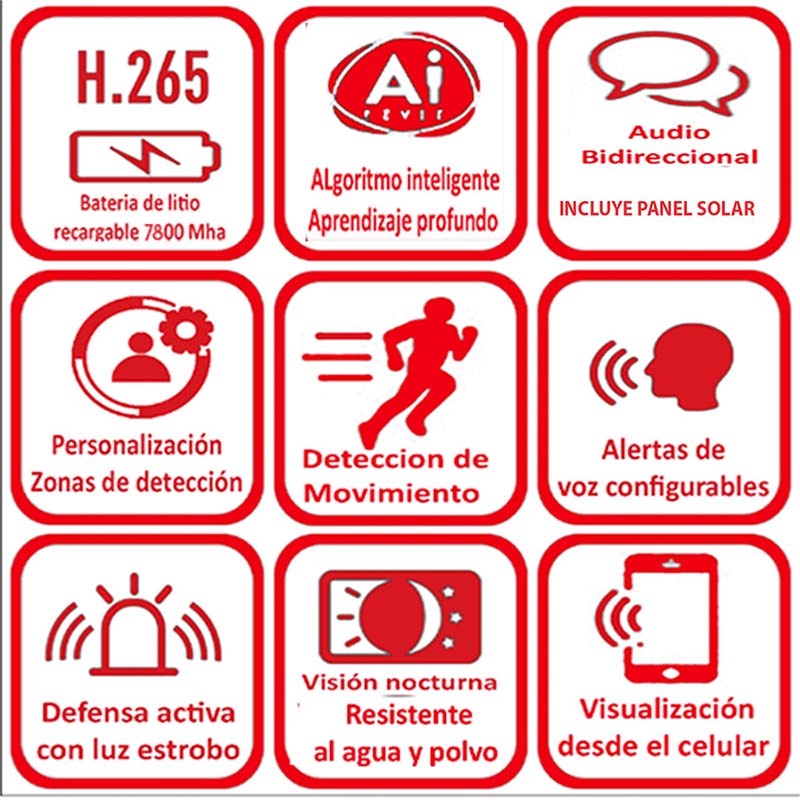 Cámara de Vigilancia Ezviz EB8 4G + Panel Solar - Día y Noche, 2K 2304 x 1296 , WiFi, 802.11n, 2.4GHz, Sensor CMOS de Escaneo Progresivo de 1/2.8" y 3 Megapíxeles, MicroSD, Visión Nocturna. CS-EB8/SP-R100-3MP-Kit