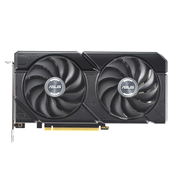 Tarjeta de video Asus DUAL-RTX4060-O8G-EVO - Nvidia GeForce RTX 4060, capacidad de 8GB GDDR6, 128-bit, PCI-E 4.0, 3x displayPort, 1x HDMI, 2x abanicos