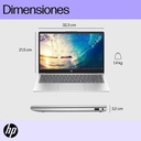 Laptop HP 14-ep1000la - Pantalla FHD(1920X1080) IPS 14", Intel® Core™ Ultra 5 125H, 16GB DDR5(8GBX2) 5600MT/s, 512 GB PCIe® NVMe™ M.2, Webcam, Wifi, Bluetooth, Windows 11 Home Español, Color Plateado. A38S0LA#ABM