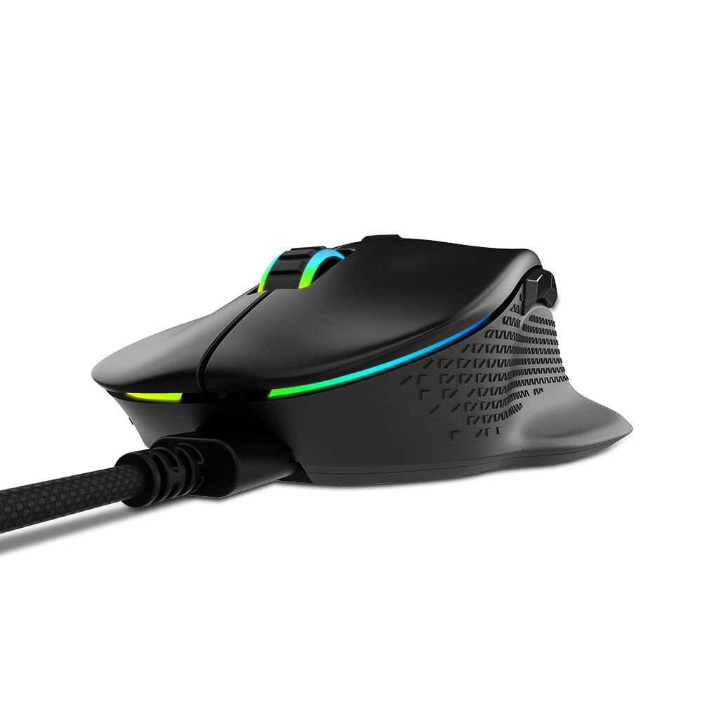 Mouse ADATA XPG ALPHA - Ratón alámbrico, Iluminación RGB, 6 botones, Sensor PAW 3335, 16K dpi, Conexion Usb , Color negro. ALPHA-BKCWW