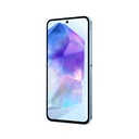 Celular Samsung A55 5G - De 6.6"(1080 x 2340), Cámara frontal 32MP, Cámara 50MP + 12MP + 5MP, Almacenamiento 256GB, 8GB Ram, MicroSD hasta 1TB, Android 14, 500mAh, Azul. SM-A556