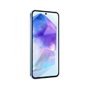 Celular Samsung A55 5G - De 6.6"(1080 x 2340), Cámara frontal 32MP, Cámara 50MP + 12MP + 5MP, Almacenamiento 256GB, 8GB Ram, MicroSD hasta 1TB, Android 14, 500mAh, Azul. SM-A556