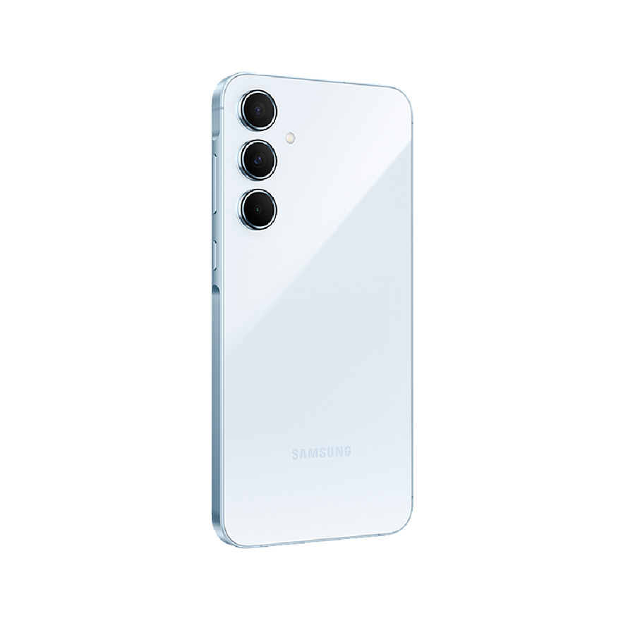 Celular Samsung A55 5G - De 6.6"(1080 x 2340), Cámara frontal 32MP, Cámara 50MP + 12MP + 5MP, Almacenamiento 256GB, 8GB Ram, MicroSD hasta 1TB, Android 14, 500mAh, Azul. SM-A556