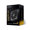 Fuente de Poder EVGA SuperNova 1000G XC - Potencia de 1000W modular, 24 pines ATX, conectores 2x 8 pines (4+4), 6x 8pines (6+2) PCI-E, 12x SATA, 80 plus gold. 520-5G-1000-K1
