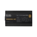 Fuente de Poder EVGA SuperNova 1000G XC - Potencia de 1000W modular, 24 pines ATX, conectores 2x 8 pines (4+4), 6x 8pines (6+2) PCI-E, 12x SATA, 80 plus gold. 520-5G-1000-K1