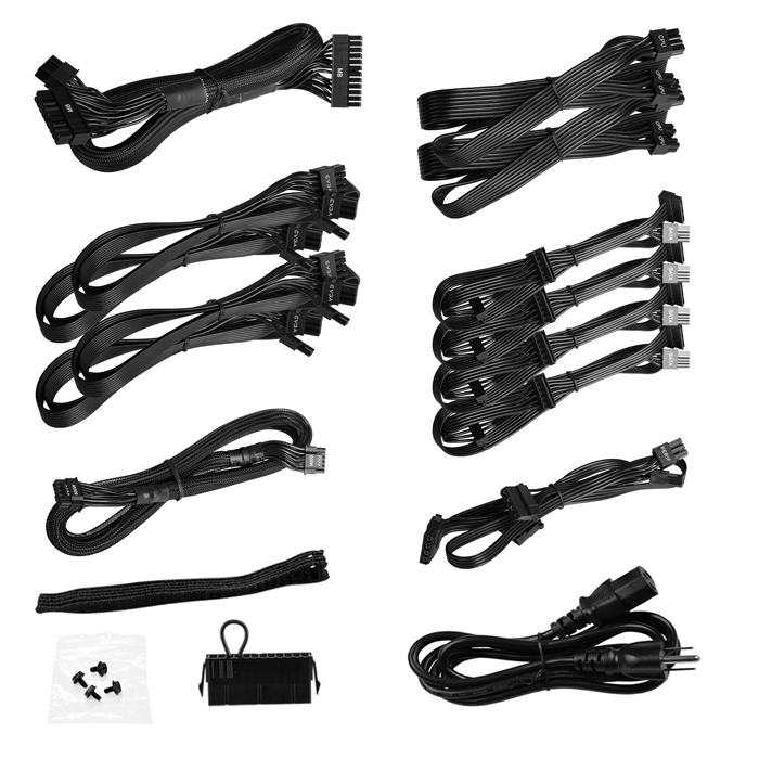 Fuente de Poder EVGA SuperNova 1000G XC - Potencia de 1000W modular, 24 pines ATX, conectores 2x 8 pines (4+4), 6x 8pines (6+2) PCI-E, 12x SATA, 80 plus gold. 520-5G-1000-K1