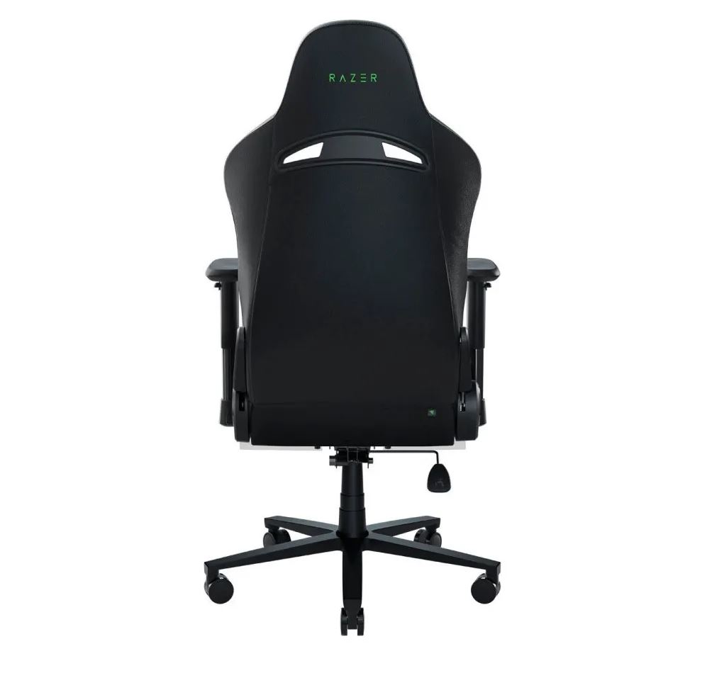Silla para Gamers Razer Enki X - Reposabrazo Ajustable 2D, Arcos Lumbares Integrados, Cuero Sintetico Duradero Y De Doble Textura, Reclinación ajustable de 152º, Color: Negro. RZ38-03880700-R3U1
