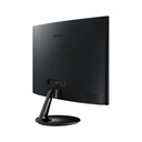 Monitor Curvo Samsung LC27F390FHNXGO - Pantalla 27" LED FHD, resolución 1920 x 1080, mega contraste, 250cd/m2, 4ms, HDMI, D-Sub (vga), color negro.