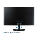 Monitor Curvo Samsung LC27F390FHNXGO - Pantalla 27" LED FHD, resolución 1920 x 1080, mega contraste, 250cd/m2, 4ms, HDMI, D-Sub (vga), color negro.