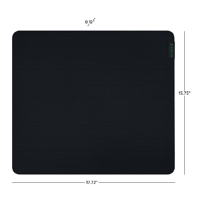 Mousepad Razer Gigantus v2 Large - Para gamers, espuma gruesa de alta densidad, antideslizante, superfice suave. Color: Negro RZ02-03330300-R3U1