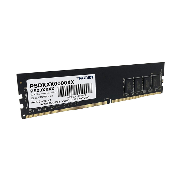 Memoria Ram DIMM Patriot - Capacidad de 8GB, DDR4, PC4-25600 (3200MHz), U-DIMM, 288 Pin, CL-22, 1.2V.- PSD48G320081