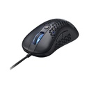 Mouse ADATA XPG SLINGSHOT - Ratón alámbrico, iluminación rgb, 6 botones, sensor PMW 3360, 12K dpi, usb tipo-A, color negro. SLINGSHOT-BKCWW