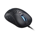 Mouse ADATA XPG SLINGSHOT - Ratón alámbrico, iluminación rgb, 6 botones, sensor PMW 3360, 12K dpi, usb tipo-A, color negro. SLINGSHOT-BKCWW