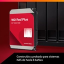 Disco Duro 3.5" Western Digital Red Plus Nas Hard Drive - Capacidad de 4TB, 128MB cache, 5400 rpm, SATA III (6Gb/s), ideal para almacenamiento Nas. WD40EFPX