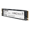 Unidad de Estado Sólido (SSD) Patriot P300 - PCIe NVMe 512GB - 1700MB/s de Lectura, 1100MB/s de Escritura, PCIe Gen3x4, M.2 (2280) P300P512GM28