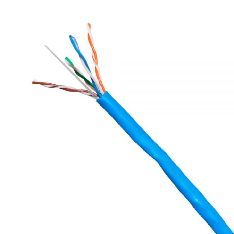 Caja de cable estructurado VCOM NC514-305 - Cat5e UTP, caja de cable de red, cobre, 4 pares, sólido, CM, colro azul. NC514-L-305