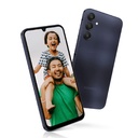 Celular Samsung A25 5G - De 6.5" 1080 x 2340 (FHD+), Cámara frontal 13MP, Cámara 50MP + 8MP + 2MP, Almacenamiento 128GB, 6GB Ram, MicroSD hasta 1TB, Android 14, 5000mAh, Color: Negro Azulado. SM-A256