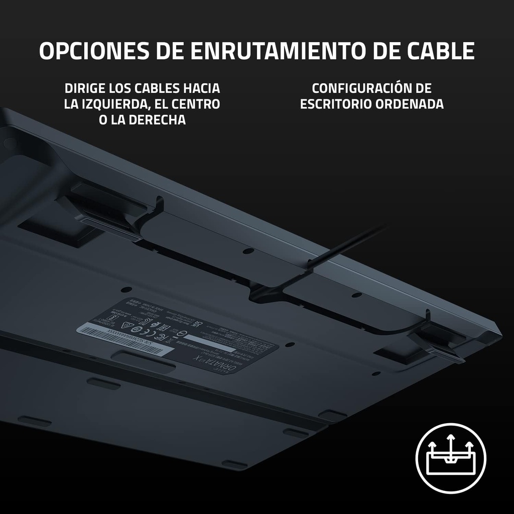 Teclado Razer Ornata V3 X - Teclado para Gamer, ergonómico, silencioso, teclas de perfil bajo, Razer Chroma RGB, USB Negro. RZ03-04471100-R311