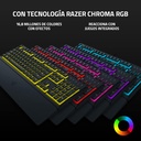 Teclado Razer Ornata V3 X - Teclado para Gamer, ergonómico, silencioso, teclas de perfil bajo, Razer Chroma RGB, USB Negro. RZ03-04471100-R311