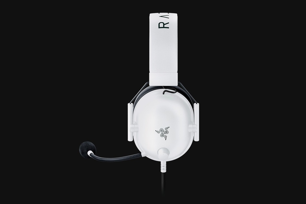 Auricular Razer BlackShark V2 X-Wired - Audífono alámbrico gamer, sonido envolvente 7.1, micrófono hyperclear cardioid, 3.5mm, PC, Xbox, PS4, Nintendo Switch, Color Blanco. RZ04-03240700-R3U1