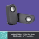 Bocinas Logitech Z407 - Sistema de altavoces 2.1, 80 vatioseReales (RMS), control inalámbrico, conexión bluetooth 5.0/3.5mm, color negro. 980-001347