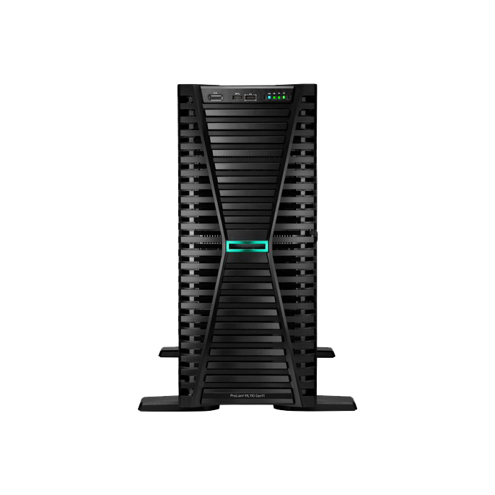 Servidor HP ProLiant ML110 Gen11 - Intel Xeon 3408U a 1,8GHz 8 Núcleos, memoria 16GB RDIMM DDR5, disco duro 4TB HDD, 500W, 3 años de garantía NBD P55534-001