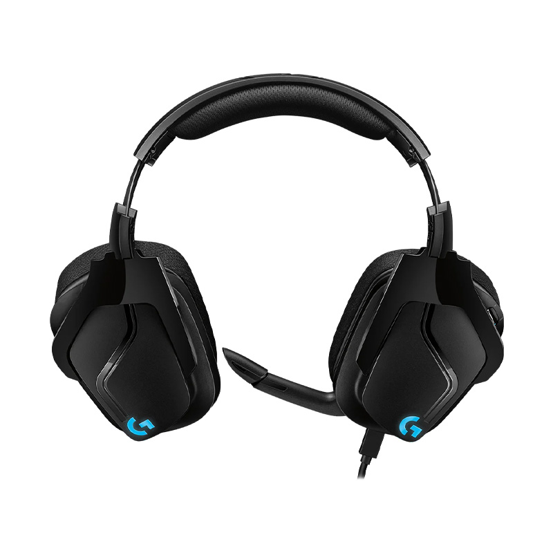 Auricular Logitech G635 - Audífono con micrófono para gamer, compatible con PC/PS4/Xbox One/Nintendo Switch/Smartphone, rgb, sonido envolvente 7.1, teclas G, conector 3.5mm, color negro. 981-000748