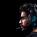 Auricular Logitech G635 - Audífono con micrófono para gamer, compatible con PC/PS4/Xbox One/Nintendo Switch/Smartphone, rgb, sonido envolvente 7.1, teclas G, conector 3.5mm, color negro. 981-000748