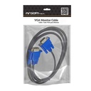 Cable VGA Argom ARG-CB-0075 Para Monitor - HD15 macho a HD15 macho, 6 pies, color negro