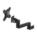 Soporte Doble MSI PRO MT81D - Para monitor LCD/LED, VESA 75x75/100x1 soporta 17" hasta 32", hasta 8 kg/17.6 lb por brazo, color negro. PRO MT81D