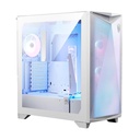 Caja E-ATX MSI MPG GUNGNIR 300R AIRFLOW WHITE - 2x USB 3.2, 1 x USB 3.2, 1 x Mic-entrada / Audio-salida, 3x abanicos de 120mm, Color Blanco. MPG GUNGNIR 300R AIRFLOW WHITE
