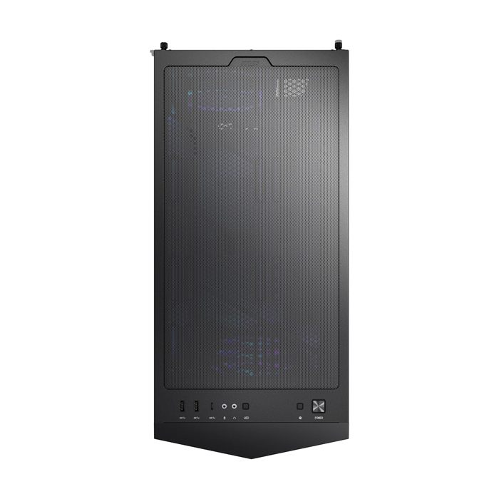 Caja E-ATX MSI MPG GUNGNIR 300R AIRFLOW WHITE - 2x USB 3.2, 1 x USB 3.2, 1 x Mic-entrada / Audio-salida, 3x abanicos de 120mm, Color Blanco. MPG GUNGNIR 300R AIRFLOW WHITE