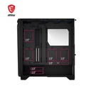 Caja E-ATX MSI MPG GUNGNIR 300R AIRFLOW WHITE - 2x USB 3.2, 1 x USB 3.2, 1 x Mic-entrada / Audio-salida, 3x abanicos de 120mm, Color Blanco. MPG GUNGNIR 300R AIRFLOW WHITE