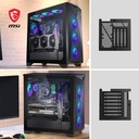 Caja E-ATX MSI MPG GUNGNIR 300R AIRFLOW WHITE - 2x USB 3.2, 1 x USB 3.2, 1 x Mic-entrada / Audio-salida, 3x abanicos de 120mm, Color Blanco. MPG GUNGNIR 300R AIRFLOW WHITE