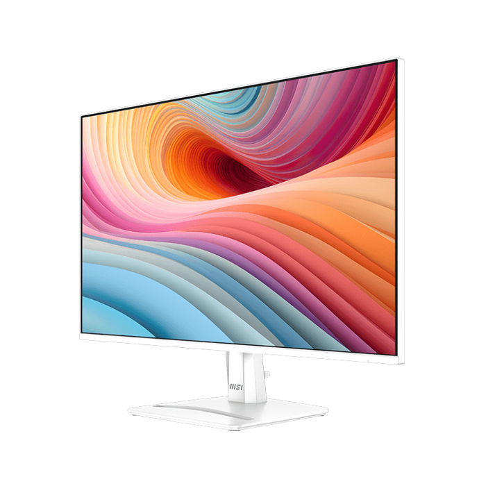 Monitor MSI PRO MP275W E2 - 27" Flat Gaming, Full HD (1920X1080), 120Hz, 1ms, 16:9, 1500:1, 1x HDMI™ 2.0 (FHD@120Hz), 1x DisplayPort 1.2a, 1x D-Sub (VGA), Color: Blanc. PRO MP275W E2