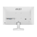 Monitor MSI PRO MP275W E2 - 27" Flat Gaming, Full HD (1920X1080), 120Hz, 1ms, 16:9, 1500:1, 1x HDMI™ 2.0 (FHD@120Hz), 1x DisplayPort 1.2a, 1x D-Sub (VGA), Color: Blanc. PRO MP275W E2