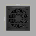 Fuente de Poder Corsair RM1000e - Potencia de 1000W ATX, abanico 140mm, Modular, conexiones 3 x PCI-Express & 7x SATA, certificado 80 PLUS Gold. CP-9020264-NA