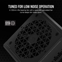 Fuente de Poder Corsair RM1000e - Potencia de 1000W ATX, abanico 140mm, Modular, conexiones 3 x PCI-Express & 7x SATA, certificado 80 PLUS Gold. CP-9020264-NA