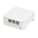 Caja Raspberry Pi Quattro - Compatible con raspberry Pi B+/2B/3B, montaje VESA incluído, color blanco.