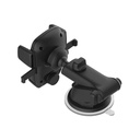 Soporte de Coche Argom ARG-AC-0310BK - Para Telefono Móvil, Rotación de 360 grados, Negro​​