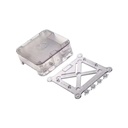 Caja Raspberry Pi Quattro - Compatible con raspberry Pi B+/2B/3B, montaje VESA incluído, color transparente.