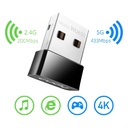 Adaptador Inalámbrico Cudy AC650 - USB 3.0, (433Mbps+200Mbps), banda dual 2.4Ghz/5Ghz.