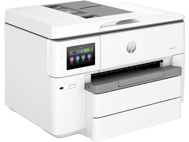 Impresora Todo en Uno HP OfficeJet Pro 9730 - Impresión, copia , escaneado, copiadora de formato ancho hasta 11" x 17", 1 x usb 2.0,  Wi-Fi 802.11 a/b/g/n/ac 1x1 (2,4/5 GHz), Color: Blanco. 537P5C#AKY