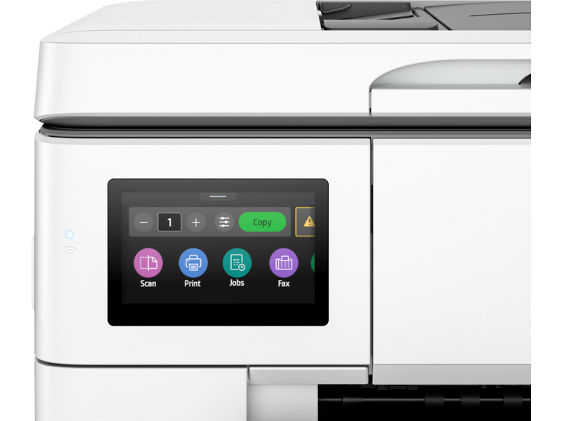 Impresora Todo en Uno HP OfficeJet Pro 9730 - Impresión, copia , escaneado, copiadora de formato ancho hasta 11" x 17", 1 x usb 2.0,  Wi-Fi 802.11 a/b/g/n/ac 1x1 (2,4/5 GHz), Color: Blanco. 537P5C#AKY