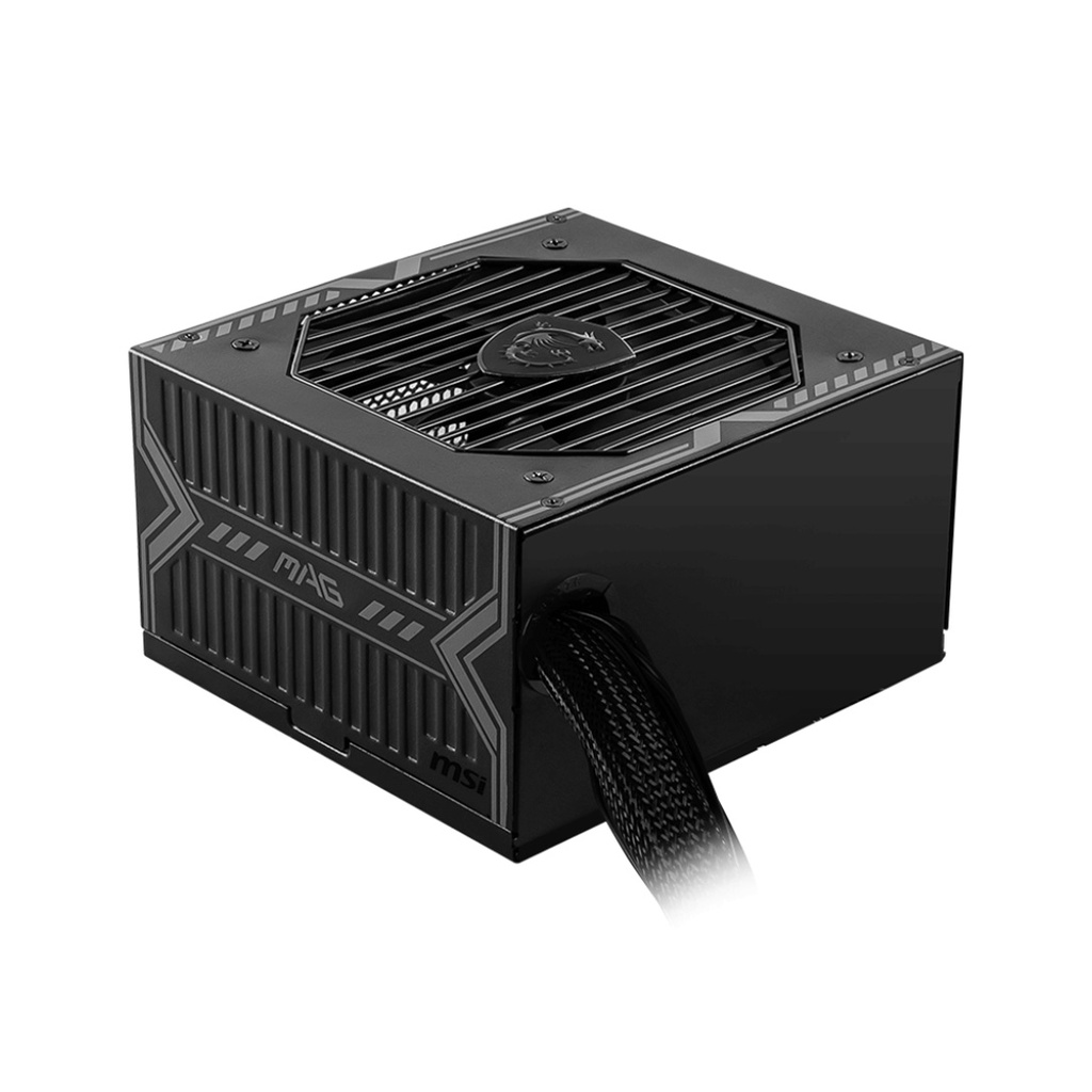 Fuente de poder MSI MAG A750BN PCIE5 - 750W, 24 Pines ATX, 2x Conector 6+2 PCI-E 5.0 y 5x SATA, Abanico 120mm, 80 Plus Bronce