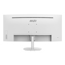 Monitor MSI PRO MP341CQW - 34" Curvo Gaming, 3440 x 1440 (UWQHD), 100Hz, 4ms, 21:9, 3000:1, 2x HDMI™ 2.0 (FHD@120Hz), 1x DisplayPort 1.2a, Color: Blanco. PRO MP341CQW