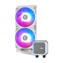 Sistema de Enfriamiento Líquido Para Procesador, MSI MAG CORELIQUID A13 240 WHITE, Iluminación RGB, Socket LGA 1150/1151/1155/1156/1200/1700/1851, Socket AMD AM4/AM5, Conector 4 Pines, Blanco