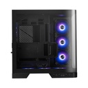 Caja ATX Tower- MAG PANO 120R PZ - 2 x USB 3.2 Gen 1 Tipo-A, 1 x USB 3.2 Gen 2x2 Tipo-C, 1 x Salida de audio/Entrada de micrófono, 1 x Botón de interruptor LED,1 x Botón de encendido, Color Negro. MAG PANO 120R PZ