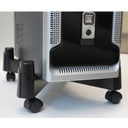 Soporte o Base para Computadoras O.E.M. Material Plástico, Ruedas, ajustable para diferentes computadoras, color Negro. Computer pedestal