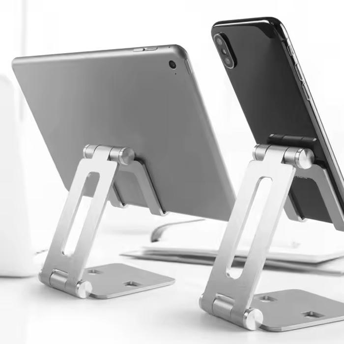 Soporte o Base para Celulares o Tablet O.E.M. Material Aluminio, ajustable para diferentes computadoras, color Negro. Computer pedestal (copia)